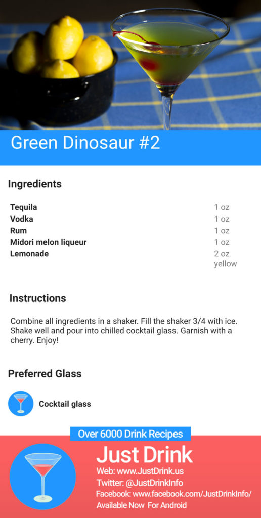 Green Dinosaur Cocktail